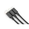 Дата кабель USB 2.0 AM to Lightning + Micro 5P + USB-C 1.0m charge only Digitus (AK-300160-010-S)