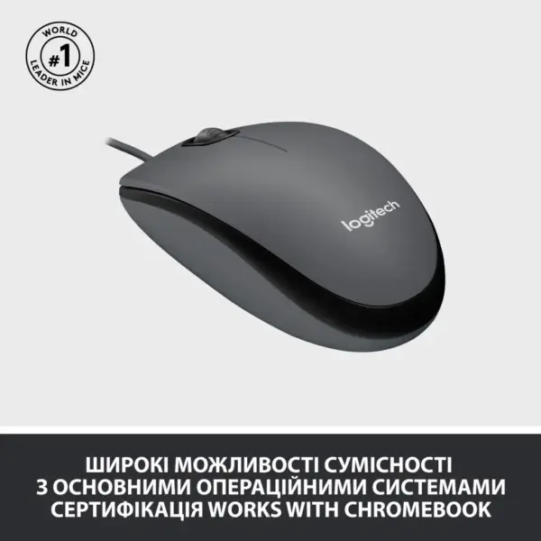 Мишка Logitech M100 USB Black (910-006652) Мишка Logitech M100 USB Black (910-006652)