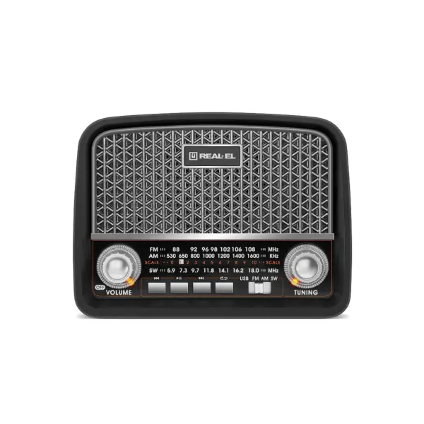 Портативний радіоприймач REAL-EL X-520 Black (EL121800006) Портативний радіоприймач REAL-EL X-520 Black (EL121800006)