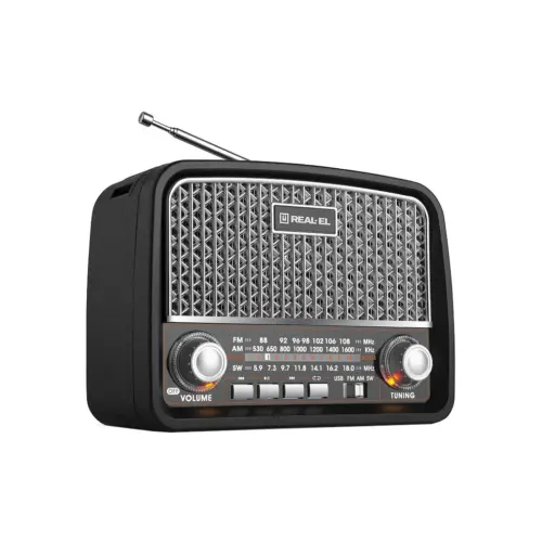 Портативний радіоприймач REAL-EL X-520 Black (EL121800006)
