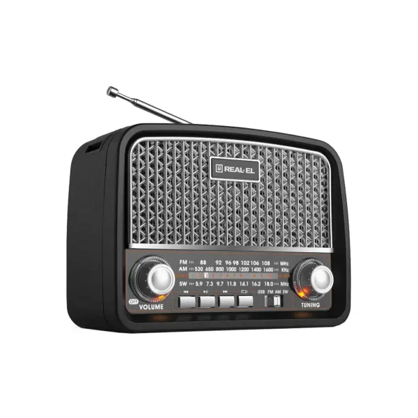 Портативний радіоприймач REAL-EL X-520 Black (EL121800006) Портативний радіоприймач REAL-EL X-520 Black (EL121800006)