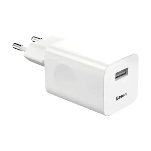 Зарядний пристрій Baseus 1xUSB 18W white (CCALL-BX02)