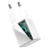 Зарядний пристрій Baseus Super Si 1C 20W With Simple Wisdom Data Cable Type-C/iP White (TZCCSUP-B02)