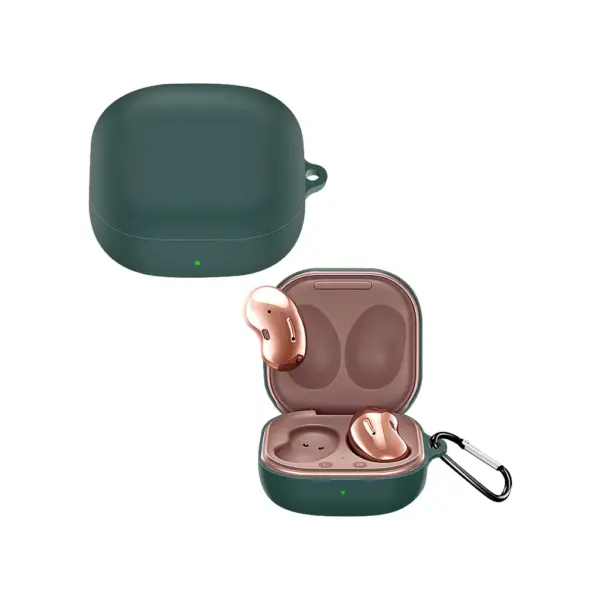 Чохол для навушників BeCover Silicon для Samsung Galaxy Buds 2 / Buds Live / Buds Pro Dark Green (705408)