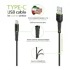 Дата кабель USB 2.0 AM to USB-C 2.0m CBFLEXT2 Black Intaleo (1283126521423) Дата кабель USB 2.0 AM to USB-C 2.0m CBFLEXT2 Black Intaleo (1283126521423)