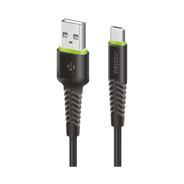 Дата кабель USB 2.0 AM to USB-C 2.0m CBFLEXT2 Black Intaleo (1283126521423) Дата кабель USB 2.0 AM to USB-C 2.0m CBFLEXT2 Black Intaleo (1283126521423)