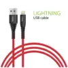 Дата кабель USB 2.0 AM to Lightning 1.2m Red Intaleo (1283126559471)