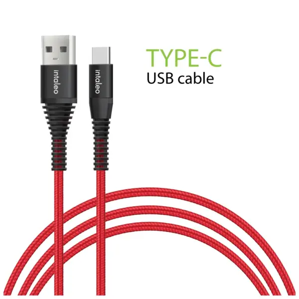 Дата кабель USB 2.0 AM to USB-C 1.2m Red Intaleo (1283126559464) Дата кабель USB 2.0 AM to USB-C 1.2m Red Intaleo (1283126559464)