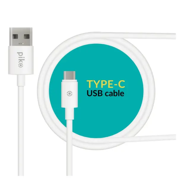Дата кабель USB 2.0 AM to USB-C 1.2m White Piko (1283126477522)
