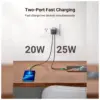 Зарядний пристрій Ugreen 2xUSB-C PD45W (25W+20W) QC4.0+ CD294 black (90573)