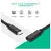 Дата кабель USB-C M/F 1.0m 100W USB 3.1Gen2 US353 Black Ugreen (10387) Дата кабель USB-C M/F 1.0m 100W USB 3.1Gen2 US353 Black Ugreen (10387)