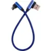 Дата кабель USB 2.0 AM to USB-C 0.25m 90° corner blue Dengos (NTK-TC-UG-SHRT-SET-BLUE)