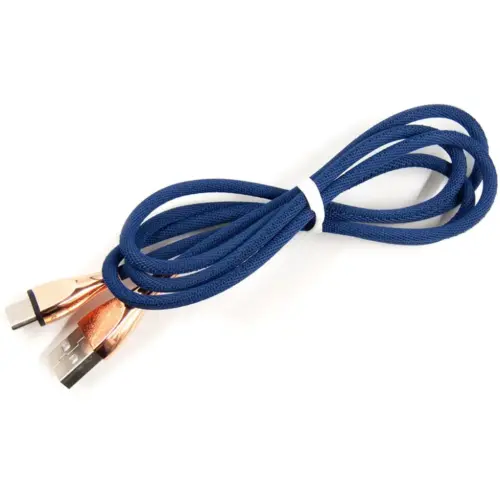Дата кабель USB 2.0 AM to USB-C 1.0m blue Dengos (NTK-TC-SET-DBLUE)