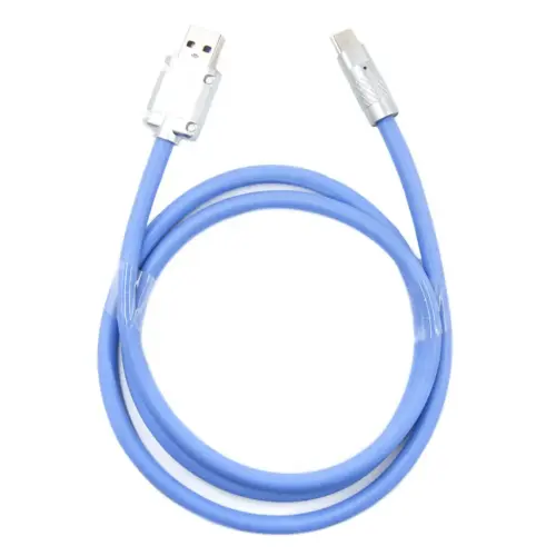 Дата кабель USB 2.0 AM to USB-C 1.0m blue Dengos (PLS-TC-NS-BLUE)