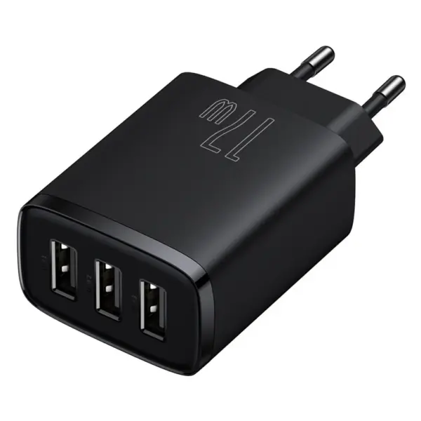 Зарядний пристрій Baseus Compact Charger 3U Black (CCXJ020101) Зарядний пристрій Baseus Compact Charger 3U Black (CCXJ020101)