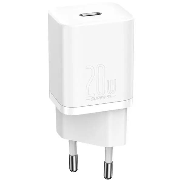 Зарядний пристрій Baseus Super Si Quick Charger 1C 20W EU White (CCSUP-B02)