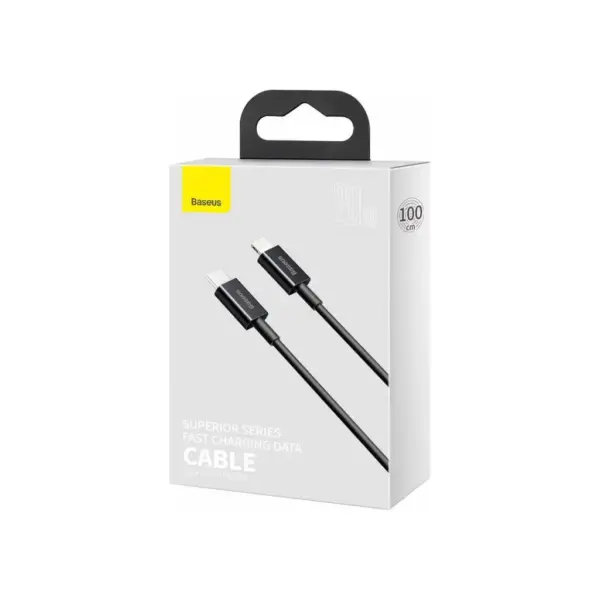 Дата кабель USB-C to Lightning 1.0m 20W Superior Series Black Baseus (CATLYS-A01) Дата кабель USB-C to Lightning 1.0m 20W Superior Series Black Baseus (CATLYS-A01)