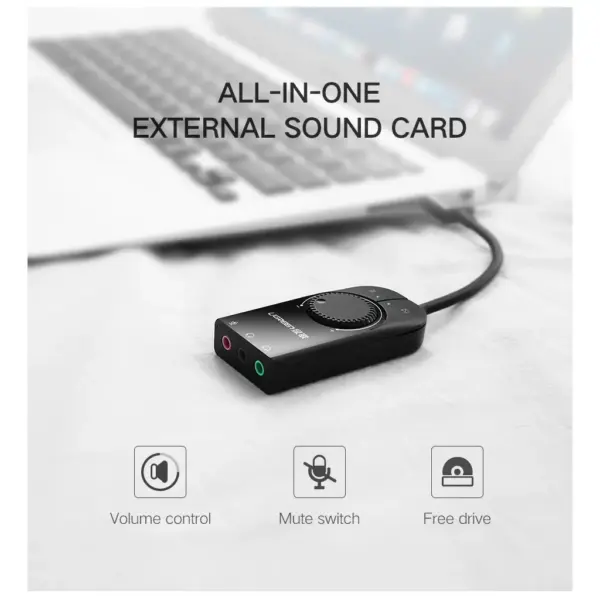 Звукова плата Ugreen CM129 black (40964)