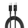 Дата кабель USB-C to USB-C 1.0m 20W CC-03B Black Grand-X (CC-03B)