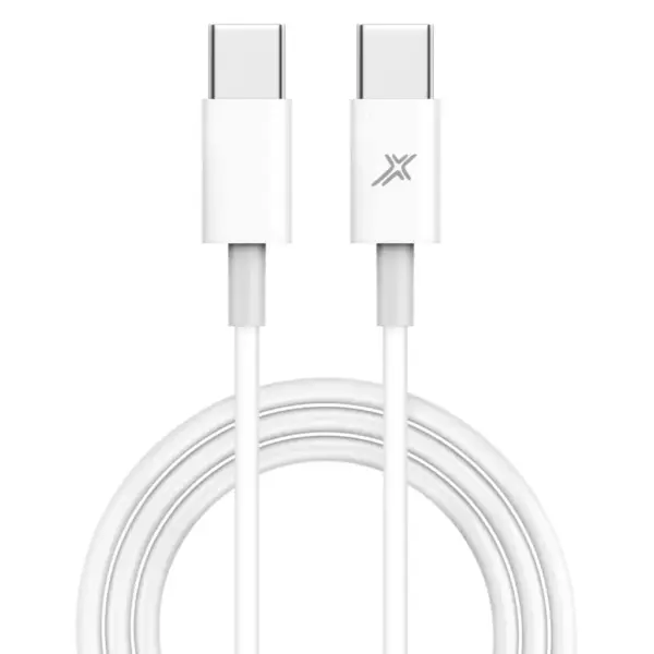 Дата кабель USB-C to USB-C 1.0m 20W CC-03W White Grand-X (CC-03W)