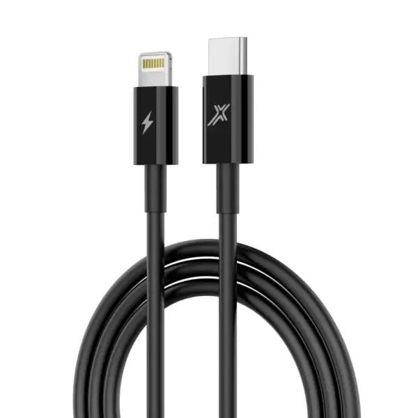Дата кабель USB-C to Lightning 1.0m 20W CL-07B Black Grand-X (CL-07B)