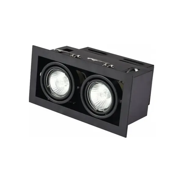 Світильник точковий Eurolamp LED GU10x2 black (LHK2-LED-GU10(black))