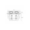 Світильник точковий Eurolamp LED GU10x2 white (LHK2-LED-GU10(white))