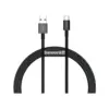 Дата кабель USB 2.0 AM to USB-C 2.0m 3A Black Baseus (CATYS-A01)