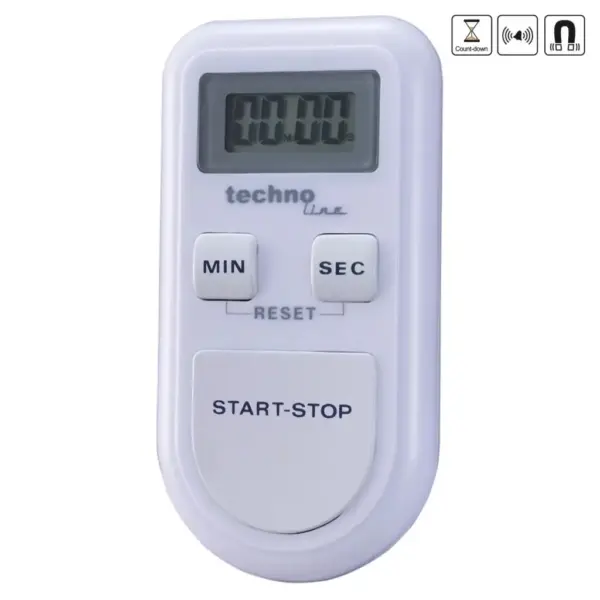 Таймер кухонний Technoline KT100 Magnetic White (KT100)