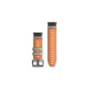 Ремінець до смарт-годинника Garmin epixPRO (g2), 26mmQuickFit Gry/Ember Orang Silicone (010-13281-02)