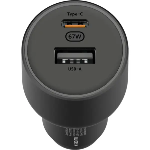 Зарядний пристрій Xiaomi 1xUSB-C + 1xUSB 67W car adapter (973434)