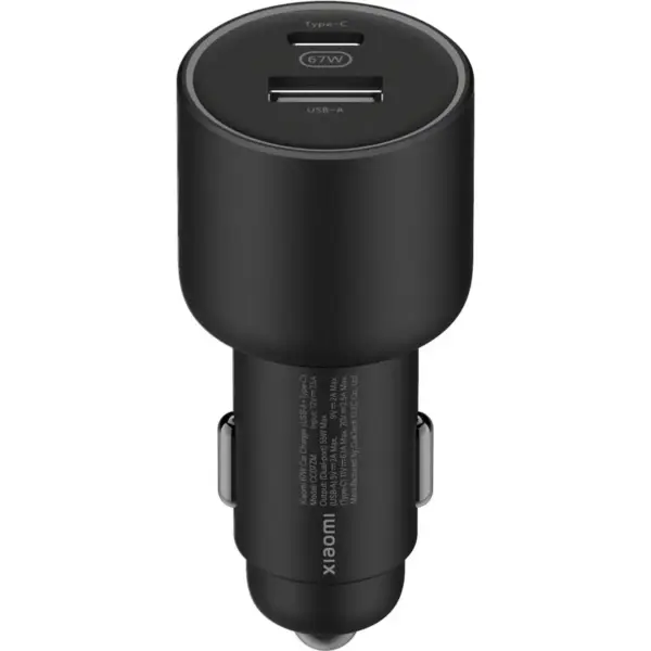 Зарядний пристрій Xiaomi 1xUSB-C + 1xUSB 67W car adapter (973434)