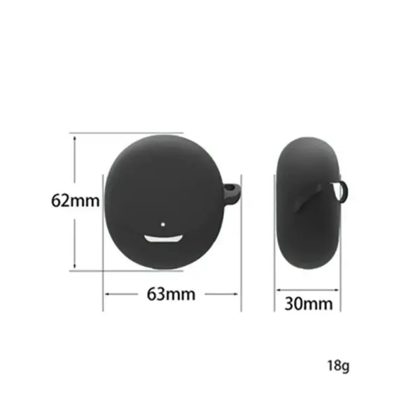 Чохол для навушників BeCover Silicon для OPPO Enco Air3 (ETE31) Black (709569)
