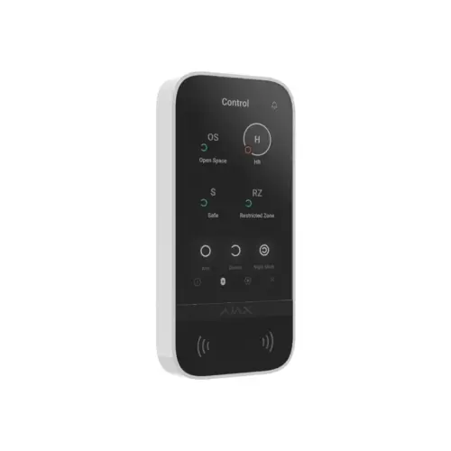 Клавіатура до охоронної системи Ajax KeyPad TouchScreen white