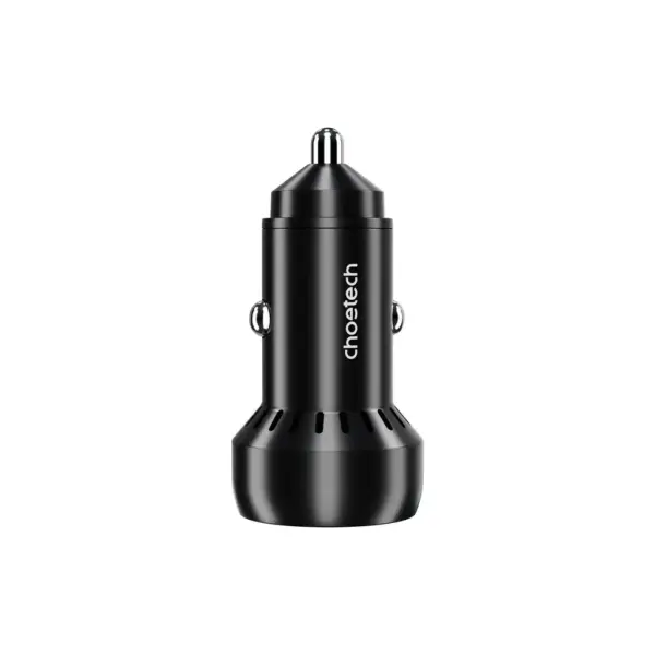 Зарядний пристрій Choetech USB-C+USB-A 60W QC3.0/PD/PPS black (TC0014-BK)