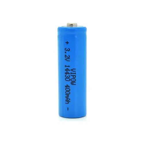 Акумулятор 14430 LiFePO4 (size 3/4AA), 400mAh, 3.2V, TipTop, blue Vipow (IFR14430-400mAhTT / 25540) Акумулятор 14430 LiFePO4 (size 3/4AA), 400mAh, 3.2V, TipTop, blue Vipow (IFR14430-400mAhTT / 25540)