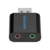 Звукова плата Vention Audio USB 2х3,5mm jack Metal (VAB-S17-B)