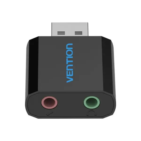 Звукова плата Vention Audio USB 2х3,5mm jack Metal (VAB-S17-B)