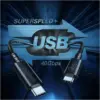 Дата кабель USB-C to USB-C 0.8m USB 4 100W 40Gbps 8K60Hz Choetech (XCC-1028)