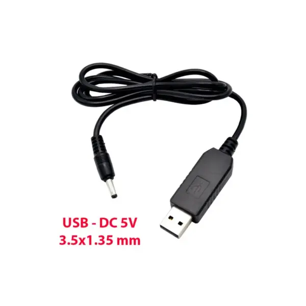 Кабель живлення USB to DC 3.5x1.35mm 5V 1.0m 1.0A Dynamode (DM-USB-DC-3.5x1.35mm) Кабель живлення USB to DC 3.5x1.35mm 5V 1.0m 1.0A Dynamode (DM-USB-DC-3.5x1.35mm)