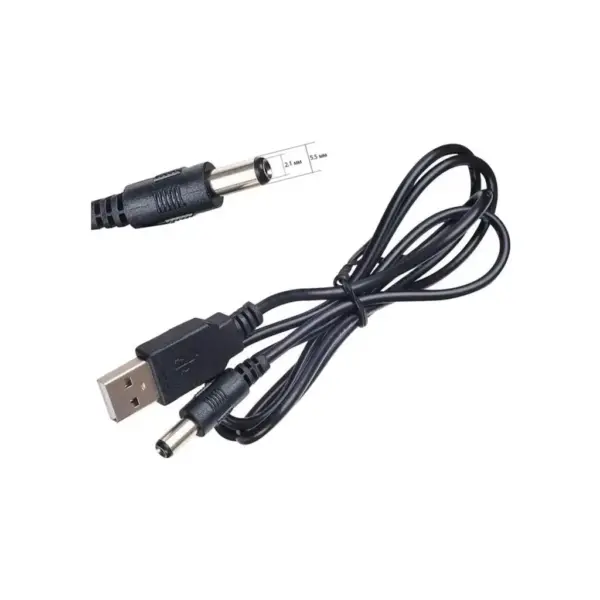 Кабель живлення USB to DC 5.5x2.1mm 5V 1.0m Dynamode (DM-USB-DC-5.5x2.1mm) Кабель живлення USB to DC 5.5x2.1mm 5V 1.0m Dynamode (DM-USB-DC-5.5x2.1mm)