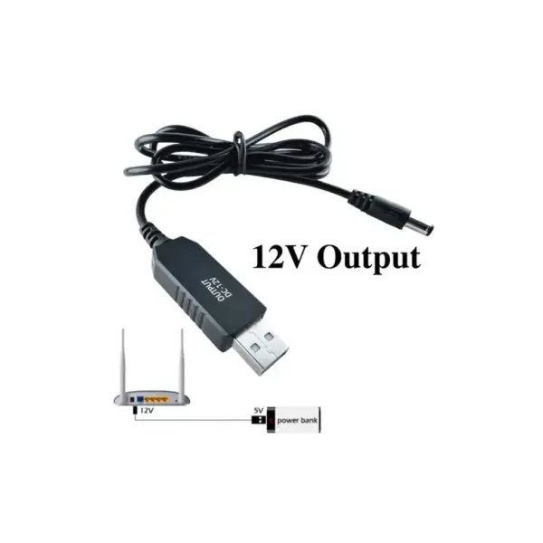 Кабель живлення USB to DC 5.5x2.1mm 12V 1.0m Dynamode (DM-USB-DC-5.5x2.1-12V) Кабель живлення USB to DC 5.5x2.1mm 12V 1.0m Dynamode (DM-USB-DC-5.5x2.1-12V)
