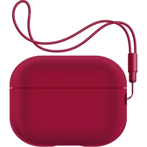 Чохол для навушників Armorstandart Silicone Case with straps для Apple Airpods Pro 2 Wine Red (ARM68620) Чохол для навушників Armorstandart Silicone Case with straps для Apple Airpods Pro 2 Wine Red (ARM68620)