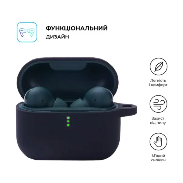 Чохол для навушників Armorstandart Silicone Case для Xiaomi QCY T10 / T10 Pro Black (ARM68425) Чохол для навушників Armorstandart Silicone Case для Xiaomi QCY T10 / T10 Pro Black (ARM68425)