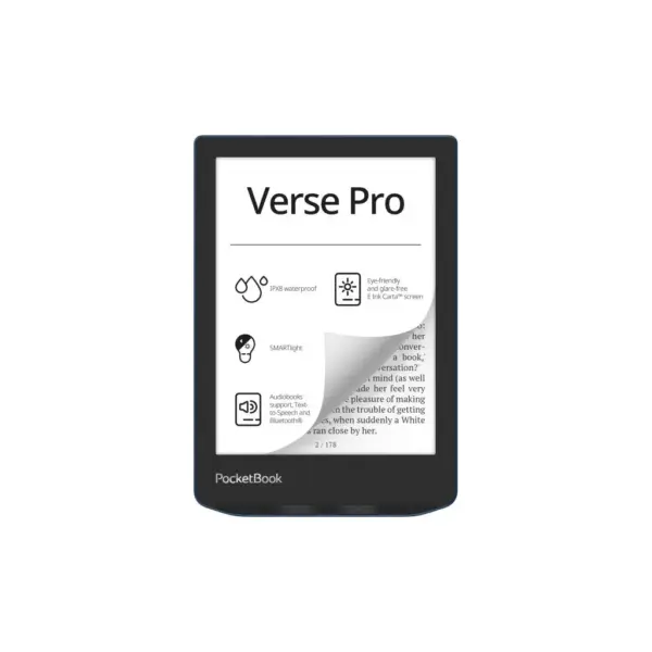 Електронна книга Pocketbook 634 Verse Pro, Azure (PB634-A-CIS)