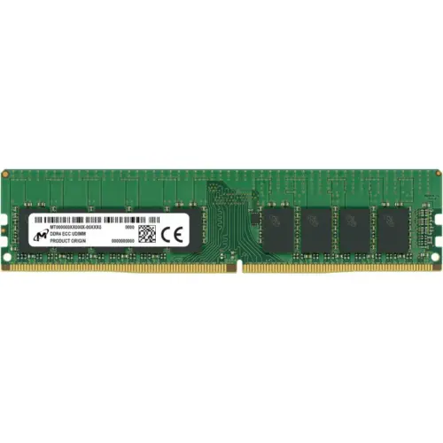 Модуль пам'яті для сервера Micron DDR4 ECC UDIMM 16GB 1Rx8 3200 CL22 (16Gbit) (Single Pack) (MTA9ASF2G72AZ-3G2R) Модуль пам'яті для сервера Micron DDR4 ECC UDIMM 16GB 1Rx8 3200 CL22 (16Gbit) (Single Pack) (MTA9ASF2G72AZ-3G2R)