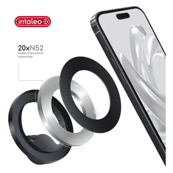 Універсальний автотримач Intaleo CM06GG 20xN52 for MagSafe (1283126576058)
