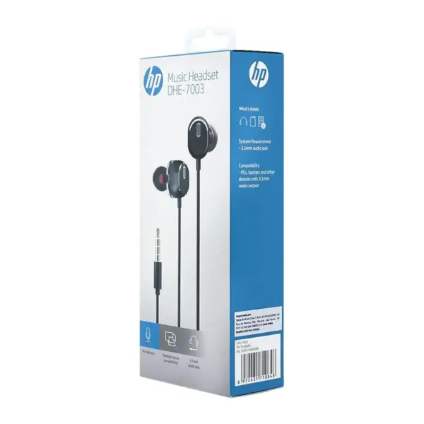 Навушники HP DHE-7003 Black (DHE-7003)
