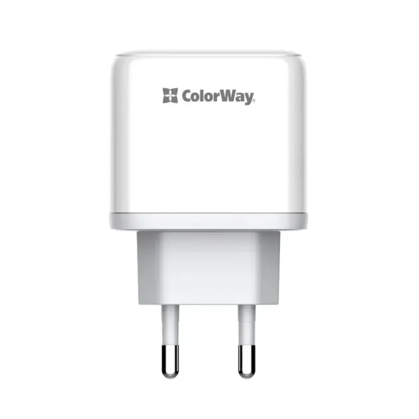 Зарядний пристрій ColorWay Power Delivery Port PPS USB (Type-C PD+ USB QC3.0) (45W) white (CW-CHS042PD-WT)