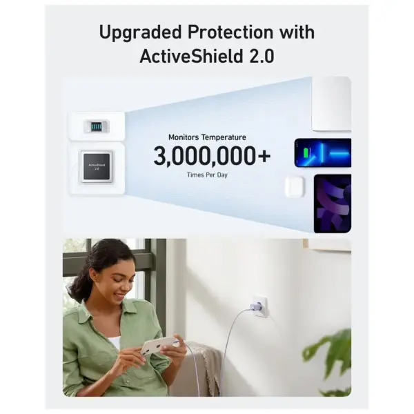 Зарядний пристрій Anker USB-C PD30W PowerPort 511 Nano III white (A2147G21)